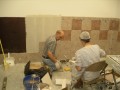 2005-05-30 Lloyd & Emma installing tile in the bathroom * 2592 x 1944 * (1.25MB)